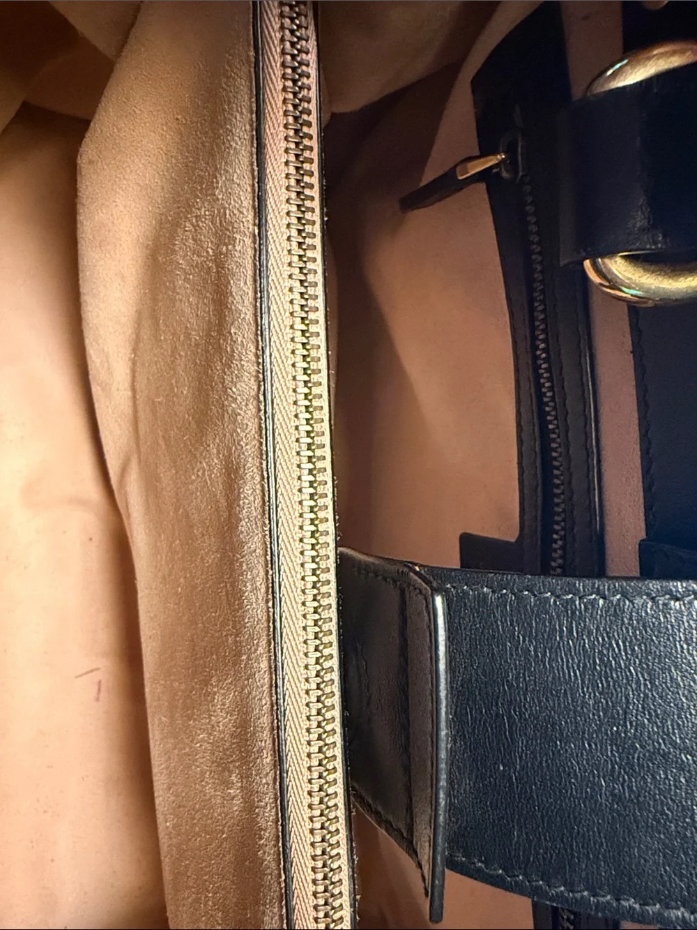 Gucci Black Chevron GG Top-Handle Satchel with Gold Hardware - Authentic